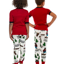 Load image into Gallery viewer, Sawing Logs Kid&#39;s Short Sleeve Bear PJ&#39;s
