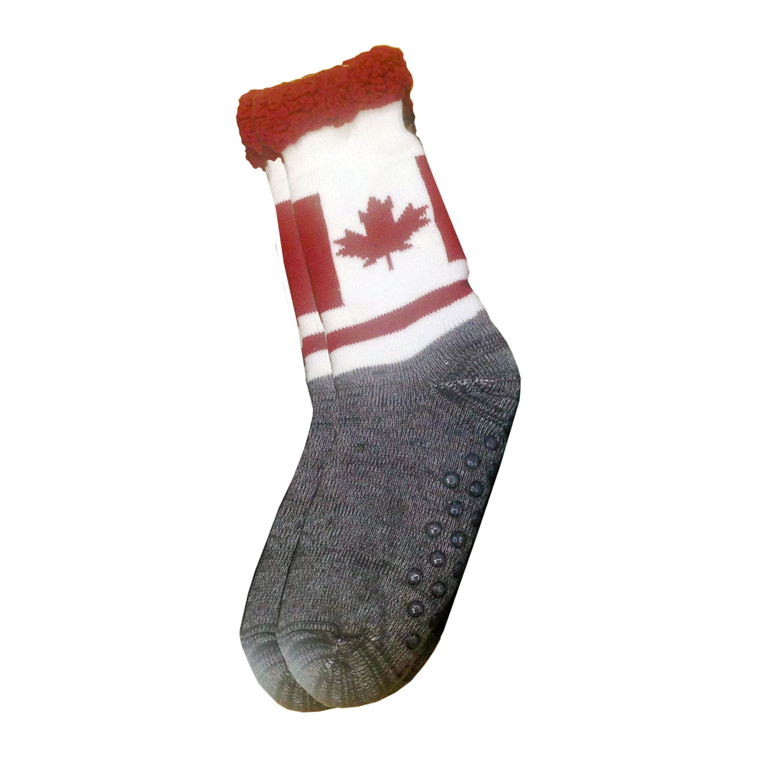 Canada Red Plush Socks