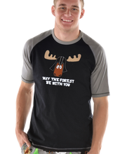 Load image into Gallery viewer, Forest Be With You Men&#39;s Moose PJ Tee
