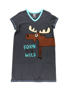 Born To Be Wild V-Neck Nightshirt