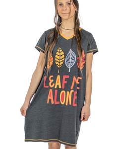 Leaf Me Alone V-Neck Nightshirt