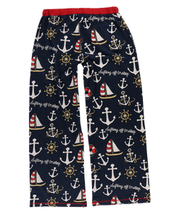 Drifting Off To Sleep Women's Nautical Fitted Pant