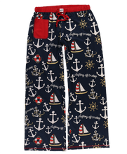 Load image into Gallery viewer, Drifting Off To Sleep Women&#39;s Nautical Fitted Pant

