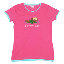 Load image into Gallery viewer, I Otter Be In Bed Women&#39;s Fitted Tee
