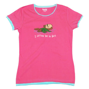 I Otter Be In Bed Women's Fitted Tee