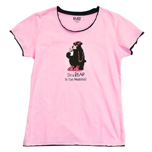 I'm a Bear in the Morning Women's Fitted Tee
