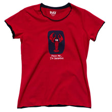 Load image into Gallery viewer, Pinch Me.. I&#39;m Dreaming Women&#39;s Lobster Fitted Tee
