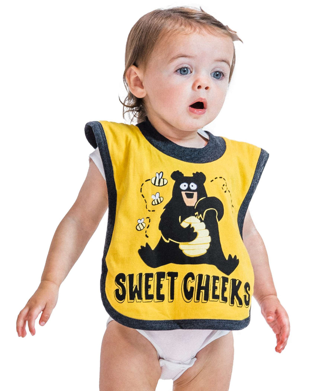 Sweet Cheeks Bear Infant Bib