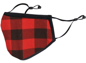 Red Plaid Face Masks