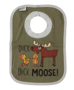 Duck Duck Moose Grey Infant Bib