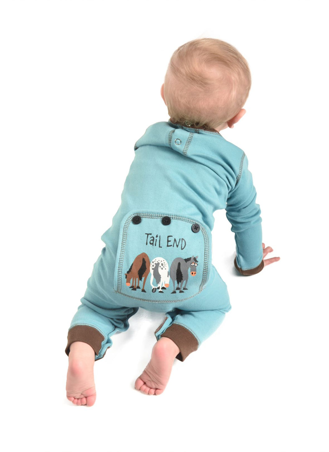 Tail End Infant Horse Flapjack Onesie